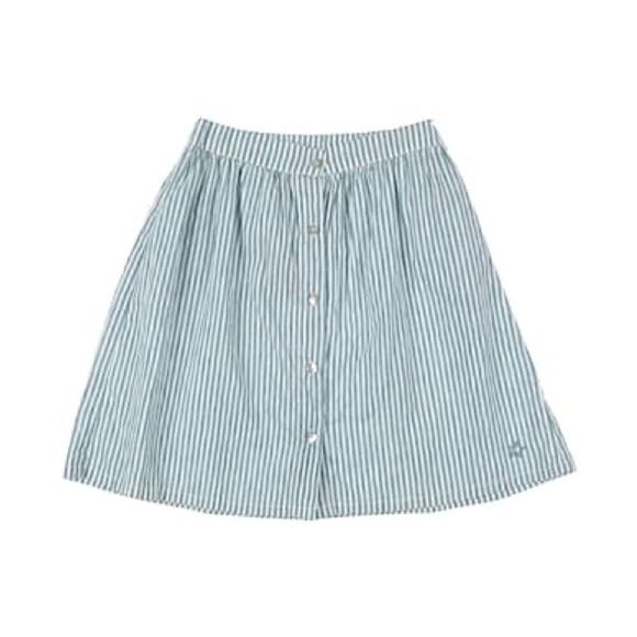 Tocoto Vintage Other - Tocoto Vintage Linen Blend Striped Skirt
